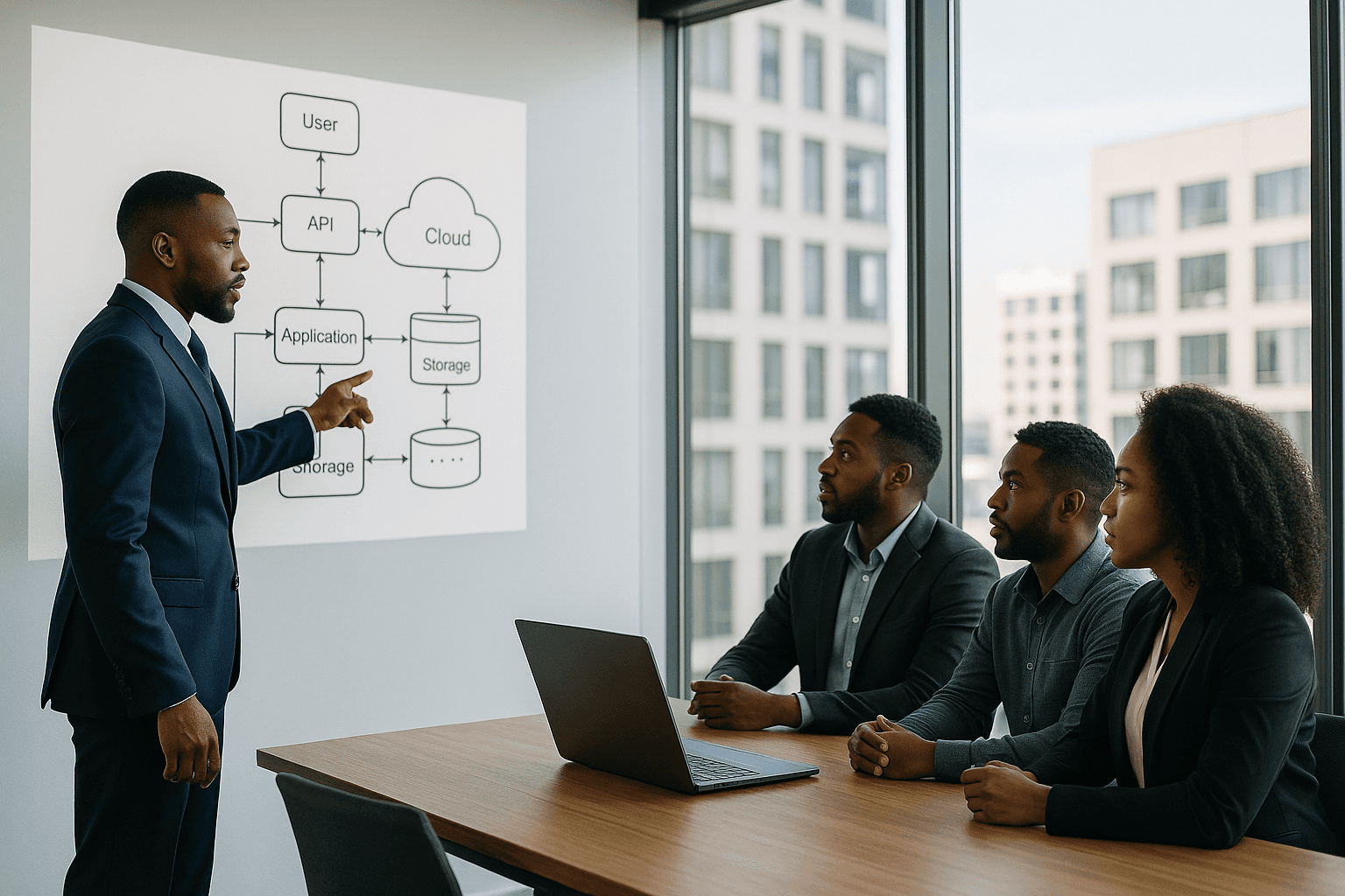 Présentation client et collaboration pour projets de développement